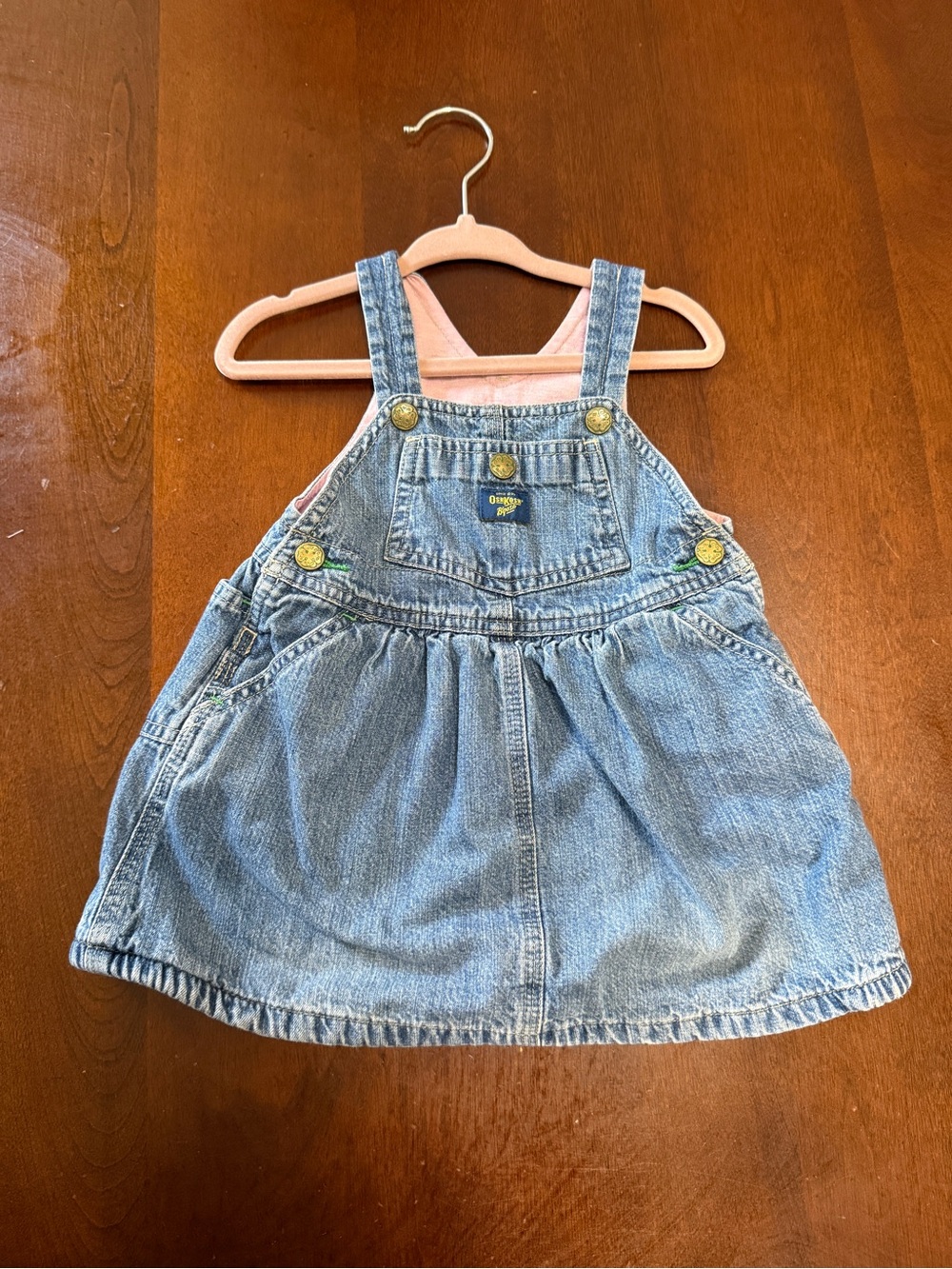 OshKosh B'gosh Light Blue Denim Overall Dress for baby